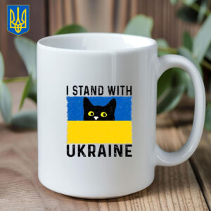 Cat I Stand With Ukraine 2025 Mug