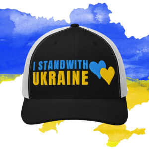 Embroidered I Stand with Ukraine 2025 Trucker Hat