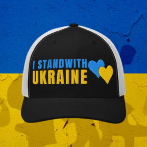 Embroidered I Stand with Ukraine 2025 Trucker Hat