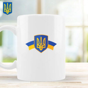 I Stand With Ukraine 2025 Mug - Vintage Rainbow Save Ukraine