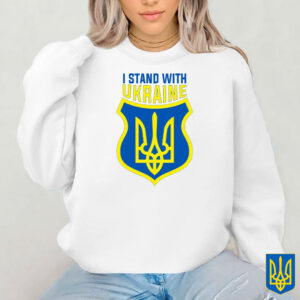 I Stand With Ukraine 2025 T-Shirt - Ukraine Trident