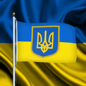 I Stand with Ukraine Flag