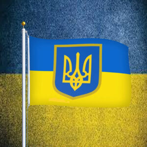 I Stand with Ukraine Flag