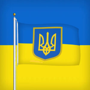 I Stand with Ukraine Flag