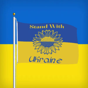 Offcial Stand With Support Ukraine Flag