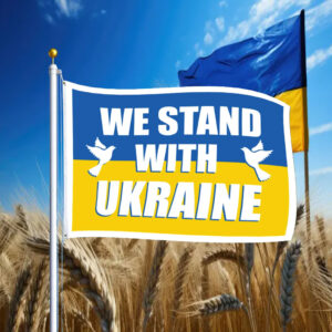 Offcial We Stand With Ukraine Flag