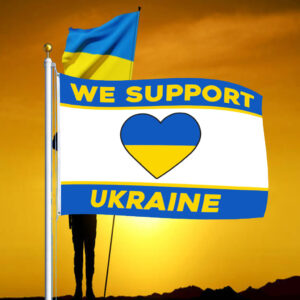 Offcial We Support Ukraine Flag