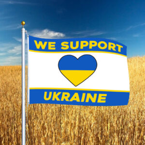 Offcial We Support Ukraine Flag