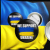 Offcial We Support Ukraine Pin Buttons