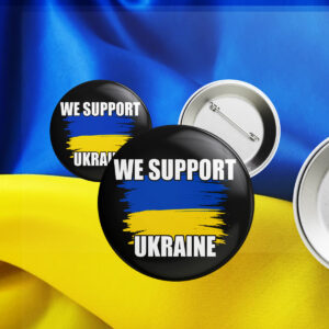 Offcial We Support Ukraine Pin Buttons