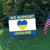 Offcial We Support Ukraine Yard Sign