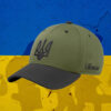 Olive - Black Hat With Ukrainian Emblem 2025