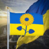 Peace For Ukraine Sunflower Flag