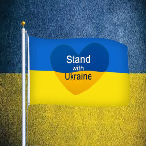 Stand with Ukraine Lawn Flag
