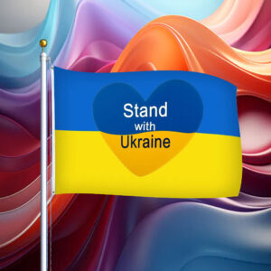 Stand with Ukraine Lawn Flag
