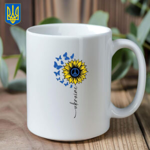 Sunflower Ukraine 2025 Mug - Freedom for Ukraine