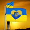 Support Ukraine, Stand with Ukraine Flag