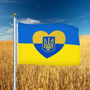 Support Ukraine, Stand with Ukraine Flag