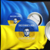 This Is What A Real Leader Looks Like, Volodymyr Zelensky, Support Ukraine Pin Button