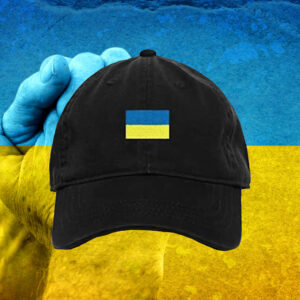 Ukraine Flag Baseball Cap Embroidered