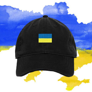 Ukraine Flag Baseball Cap Embroidered
