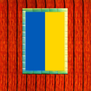 Ukraine Flag made in Skowhegan, Maine