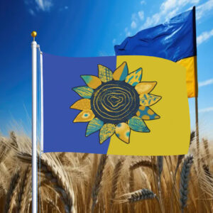 Ukraine Garden FLag