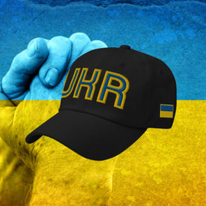 Ukraine National Flag Retro UKR Soccer Baseball Hat