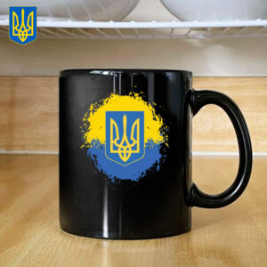 Ukraine Support 2025 Mug - Ukraine Emblem