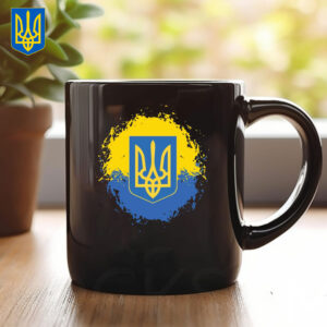 Ukraine Support 2025 Mug - Ukraine Emblem