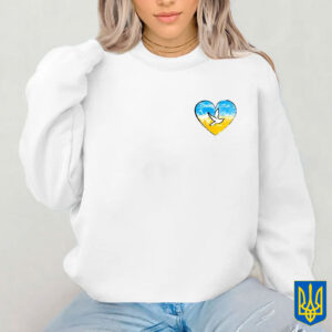 Ukrainian Flag Heart 2025 T-Shirt