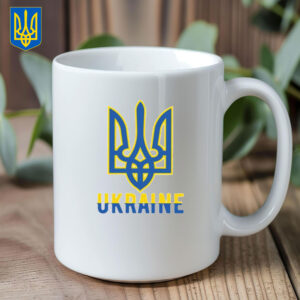 Ukraine 2025 Mug Coffee - Ukrainian Flag Trident