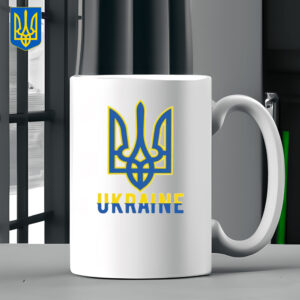 Ukraine 2025 Mug Coffee - Ukrainian Flag Trident