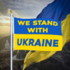 We Stand With Ukraine FLag