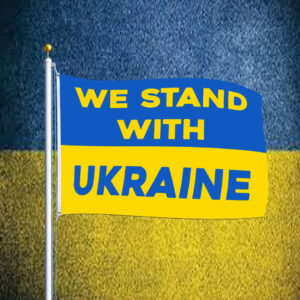 We Stand With Ukraine FLag