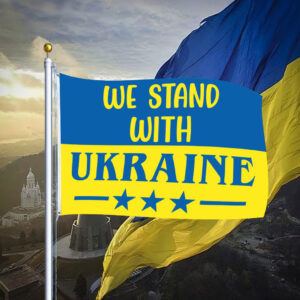 We Stand With Ukraine, Freedom for Ukraine Flag