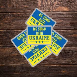 We Stand With Ukraine, Freedom for Ukraine Sticker ,Car Magnet