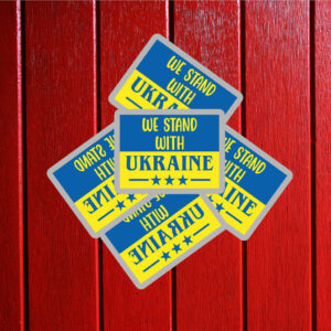 We Stand With Ukraine, Freedom for Ukraine Sticker ,Car Magnet