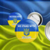 We Stand With Ukraine Pin Buttons