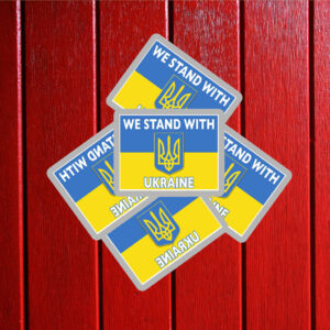 We Stand With Ukraine Sticker ,Car Magnets