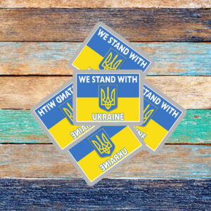 We Stand With Ukraine Sticker ,Car Magnets