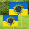 We Stand with Ukraine Yard Sign Ukraine Garden