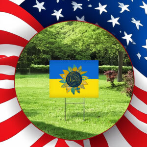 We Stand with Ukraine Yard Sign Ukraine Garden